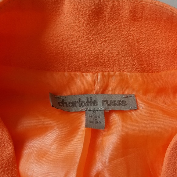 Charlotte Russe Women's Blazer, Orange, Size Small - Picture 3 of 8